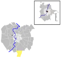 Position of the quartiere within the city