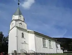 View of the local Gjøvdal Church