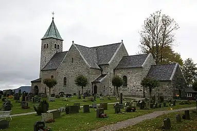 View of the local Gjerpen Church