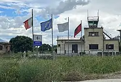 The airport building one month prior to the official reopening in July 2022