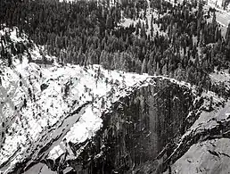 Glacier Point Hotel from the air.