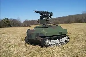 The unmanned Gladiator Tactical Unmanned Ground Vehicle