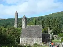 Image 24Kevin's monastery at Glendalough, County Wicklow (from History of Ireland)