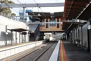 Northbound view from Glenroy platform 1 facing platform 2