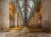 The nave looking east toward the choir