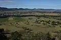 A view of the town of Gloucester, the Gloucester River, and Gloucester Valley, from Bucketts Tops, 2013.