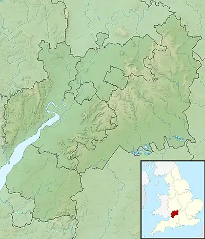 River Leadon is located in Gloucestershire