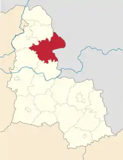 Raion location in Sumy Oblast