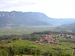 The village of Goče in the Vipava Hills