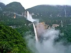 View of the Gocta waterfall.