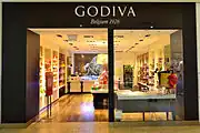 Write a Godiva store in North America