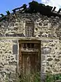 One of the doors leading into the village church