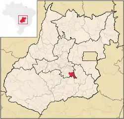 Location in Goiás  state