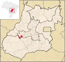 Location in Goiás  state