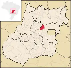 Location in Goiás  state