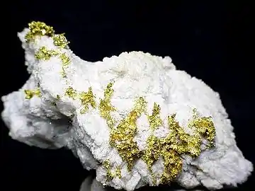 Gold specimen from the old Fénillaz Mine, near Brusson