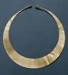 Gold lunula from Grevinge, Denmark, c. 2350-1950 BC.