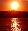 Image 12The sun setting over the Golden Horn in the city of Istanbul.