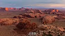 View on the Monument Valley from Hunts mesa