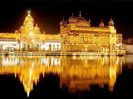 Harmandir Sahib (The Golden Temple) is culturally the most significant place of worship for the Sikhs. Maharaja Ranjit Singh rebuilt Harmandir Sahib in marble and copper in 1809, overlaid the sanctum with gold foil in 1830.