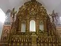 Golden altar of old church