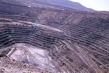 Image 25Goldstrike (Post-Betze) Mine in the Carlin Trend, the largest Carlin-type deposit in the world, containing more than 35,000,000 troy ounces (1,100 t) gold (from Nevada)