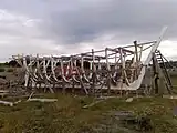 The replica of Ancud, complete hull structure.