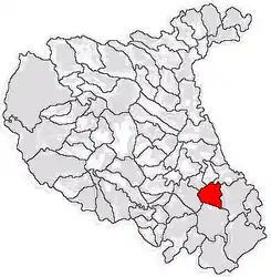 Location in Vrancea County