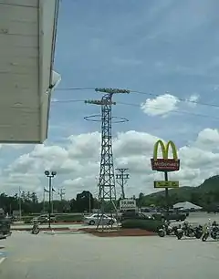 A Mt. Whittier gondola tower in 2007