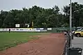 The visitors bullpen, located down the right field line.