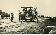 Image 14Goolwa to Port Elliot tramway circa 1860. (from Transport in South Australia)