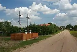 Orthodox crosses in Gorędy