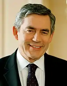 Official portrait of Gordon Brown as prime minister of the United Kingdom