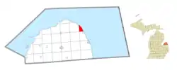 Location within Huron County