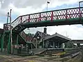 Looking east from the level crossing.