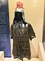 Mail and plate armor and helmet.