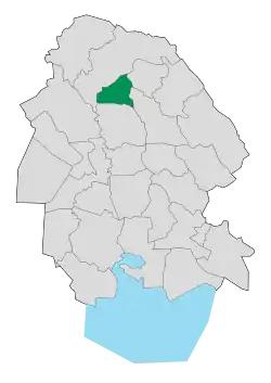 Location of Gotvand County in Khuzestan province