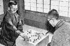 Image 17Hon'inbō Shūsai (left), last head of house Hon'inbō, plays against then-up-and-coming Go Seigen in the game of the century.  (from Go (game))