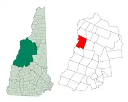 Location in Grafton County, New Hampshire