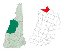 Location in Grafton County, New Hampshire