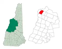 Location in Grafton County, New Hampshire