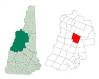 Location in Grafton County, New Hampshire