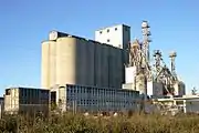 Grain elevator in the county