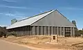 Grain storage silo still in use