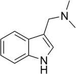 Chemical structure of gramine