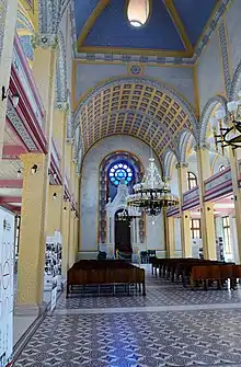 Interior of the synagogue