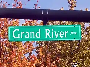 Photograph of a street sign in East Lansing for