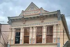 Second floor facade