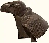 Granite vulture from Temple of Taharqa, Sanam Abu Dom, Napatan Period, 25th Dynasty