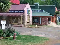 Shops along the main street of Graskop